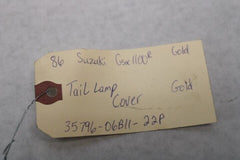 Taillamp Cover Gold 35796-06B11-22P 1986 Suzuki GSXR1100