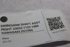SWINGARM SHAFT ASSY RIGHT 33032-1123 1986 KAWASAKI ZG1000
