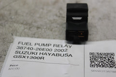 FUEL PUMP RELAY 38740-26E00 2002 SUZUKI HAYABUSA GSX1300R