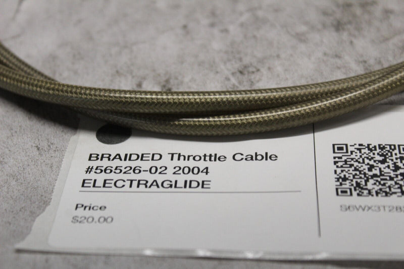 BRAIDED Throttle Cable #56526-02 2004 ELECTRAGLIDE