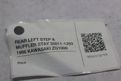 REAR LEFT STEP & MUFFLER STAY 35011-1293 1986 KAWASAKI ZG1000