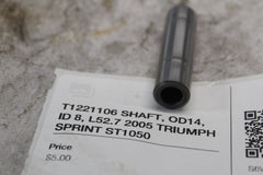 T1221106 SHAFT, OD14, ID 8, L52.7 2005 TRIUMPH SPRINT ST1050
