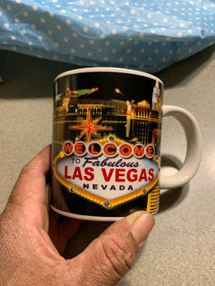 LED Las Vegas Nevada Coffee Mug 9 Colorful Lights