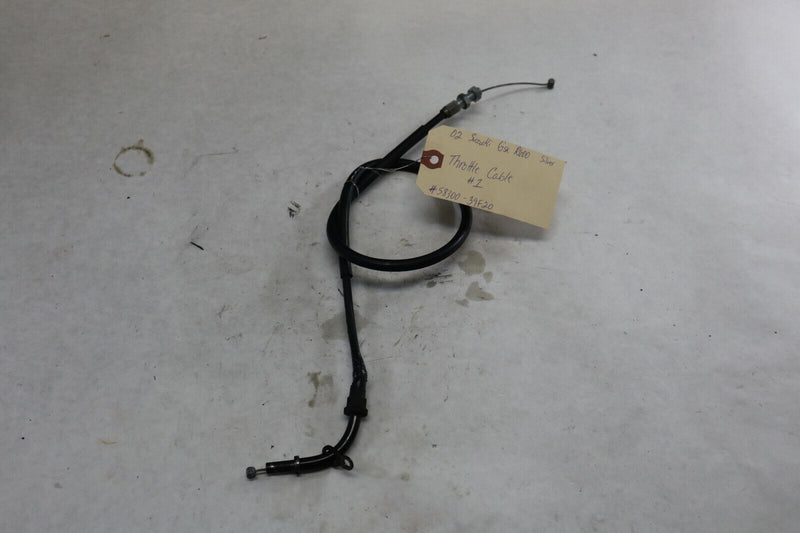 OEM Suzuki Motorcycle Throttle Cable #1 2002 GSXR600 Silver 58300-39F20