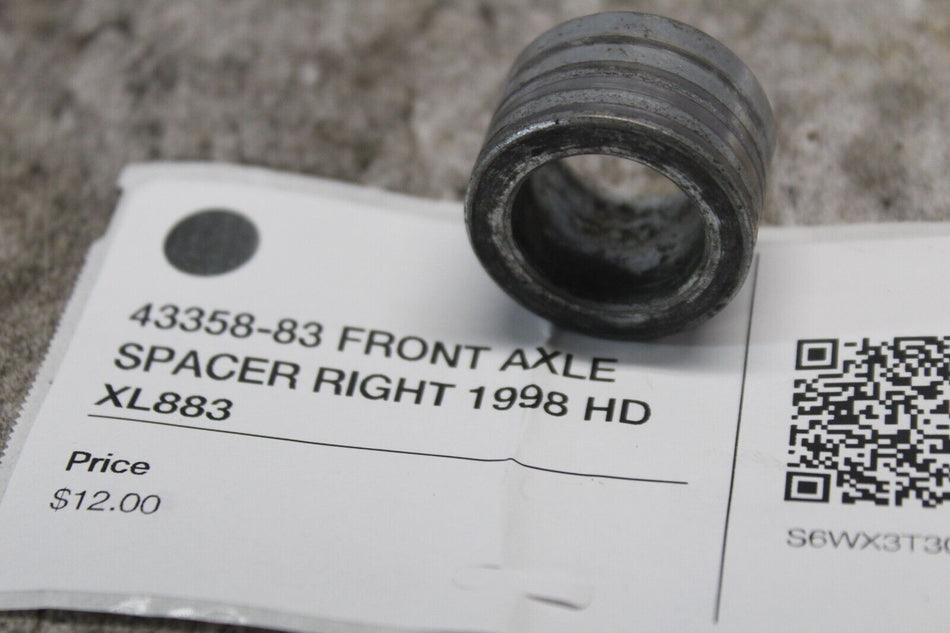 43358-83 FRONT AXLE SPACER RIGHT 1998 HD XL883