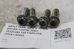 SEAT RAIL BOLT 4PCS 09103-10296 2002 SUZUKI HAYABUSA GSX1300R