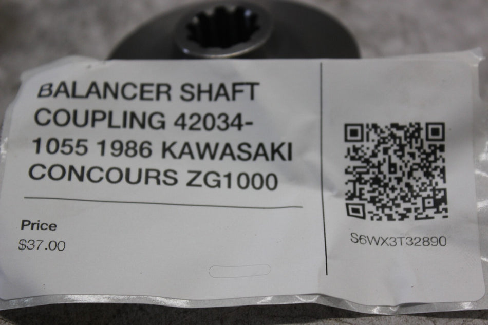 BALANCER SHAFT COUPLING 42034-1055 1986 KAWASAKI CONCOURS ZG1000