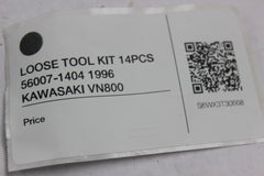 LOOSE TOOL KIT 14PCS 56007-1404 1996 KAWASAKI VN800
