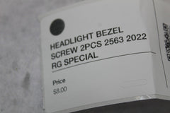 HEADLIGHT BEZEL SCREW 2PCS 2563 2022 RG SPECIAL