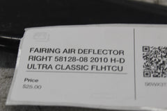 FAIRING AIR DEFLECTOR RIGHT 58128-08 2010 H-D ULTRA CLASSIC FLHTCU