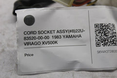 CORD SOCKET ASSY (#8) 22U-83520-00-00  1983 YAMAHA VIRAGO XV500K