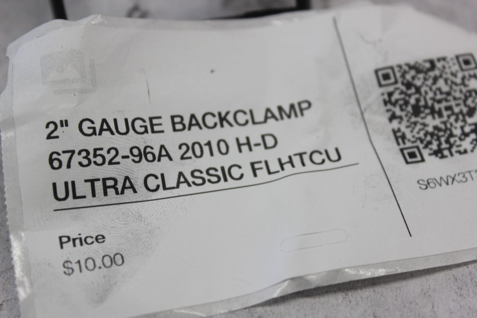 2" GAUGE BACKCLAMP 67352-96A 2010 H-D ULTRA CLASSIC FLHTCU