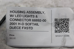 HOUSING ASSEMBLY, W/ LED LIGHTS & CONNECTOR 68892-00 2001 H-D SOFTAIL DUECE FXST