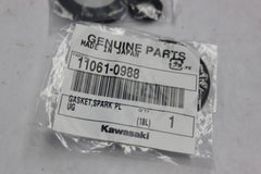 NEW SPARK PLUG HOLE GASKET 2PCS 11009-1990 2002 KAWASAKI ZX-6