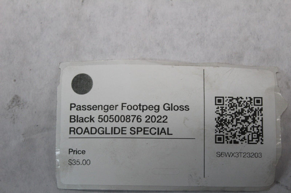 Passenger Footpeg Gloss Black 50500876 2022 ROADGLIDE SPECIAL