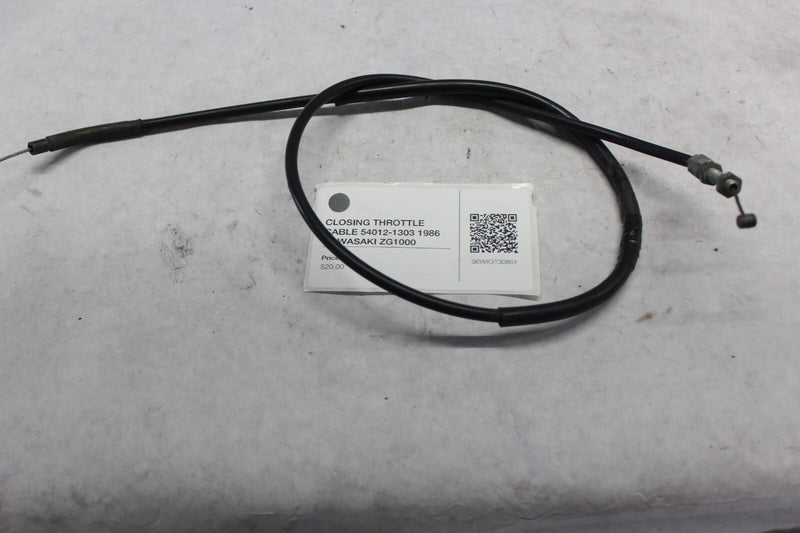 CLOSING THROTTLE CABLE 54012-1303 1986 KAWASAKI ZG1000