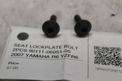 SEAT LOCKPLATE BOLT 2PCS 90111-06051-00 2007 YAMAHA R6 YZFR6