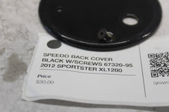 SPEEDO BACK COVER BLACK W/SCREWS 67320-95 2012 SPORTSTER XL1200