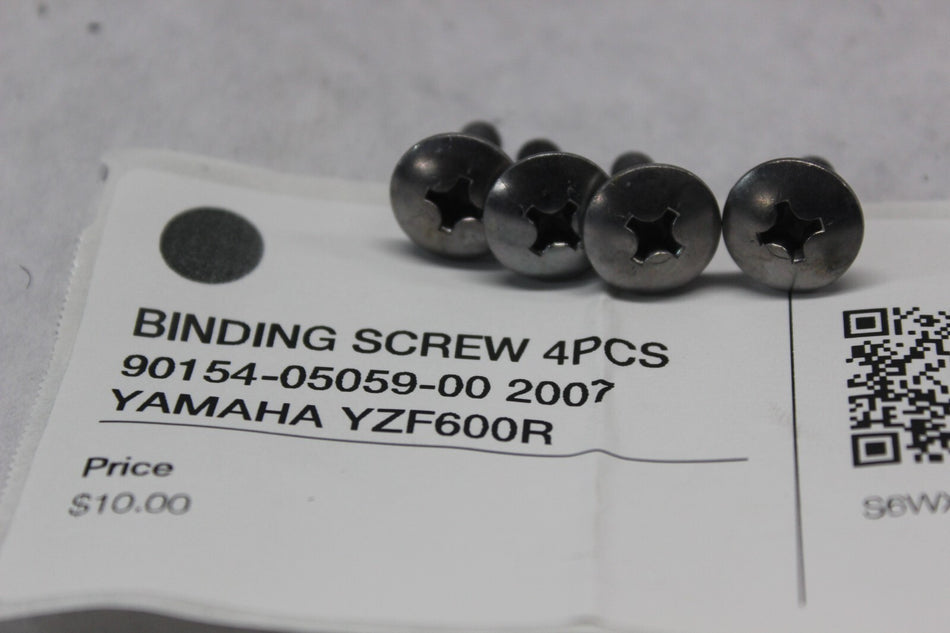 BINDING SCREW 4PCS 90154-05059-00 2007 YAMAHA YZF600R