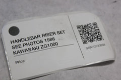 HANDLEBAR RISER SET SEE PHOTOS 1986 KAWASAKI ZG1000