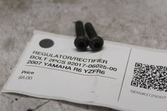 REGULATOR/RECTIFIER BOLT 2PCS 92017-06025-00 2007 YAMAHA R6 YZFR6