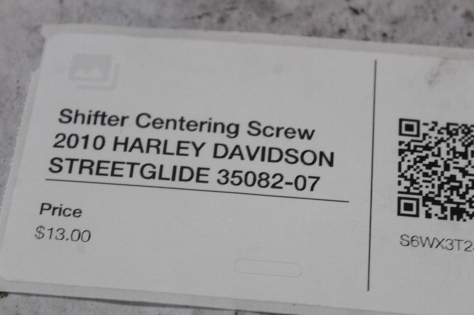 Shifter Centering Screw 2010 HARLEY DAVIDSON STREETGLIDE 35082-07