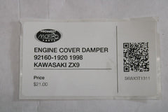 ENGINE COVER DAMPER 92160-1920 2000 KAWASAKI ZX9 1998 Kawasaki ZX-9R Ninja