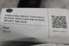 705013464 RIGHT FOOTREST BLACK 2023 CAN AM RYKER SPORT 900 ACE