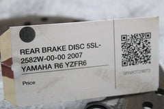 REAR BRAKE DISC 5SL-2582W-00-00 2007 YAMAHA R6 YZFR6