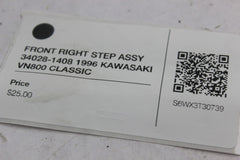 FRONT RIGHT STEP ASSY 34028-1408 1996 KAWASAKI VN800 CLASSIC