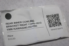 REAR INNER COWLING BRACKET RIGHT 11045-1612 1986 KAWASAKI ZG1000