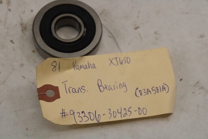 OEM Yamaha Motorcycle 1981 XJ650 Trans Bearing (83A581A) 93306-30425-00