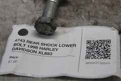 4743 REAR SHOCK LOWER BOLT 1998 HARLEY DAVIDSON XL883