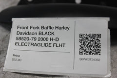 Front Fork Baffle Harley Davidson BLACK 58520-79 2000 H-D ELECTRAGLIDE FLHT