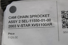 CAM CHAIN SPROCKET ASSY 2 5EL-11550-01-00 2003 V-STAR XVS1100AR