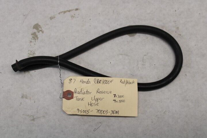 Radiator Reserve Tank Bottom Hose (7x3000,7x910) 1987 Honda CBR1000F Hurricane