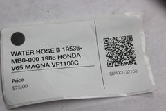 WATER HOSE B 19536-MB0-000 1986 HONDA V65 MAGNA VF1100C