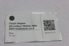 Clutch Washer (20.3x36x3.7) 92022-1868 2002 KAWASAKI ZX-6