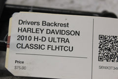 Drivers Backrest HARLEY DAVIDSON 2010 H-D ULTRA CLASSIC FLHTCU