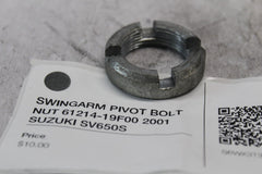 SWINGARM PIVOT BOLT NUT 61214-19F00 2001 SUZUKI SV650S