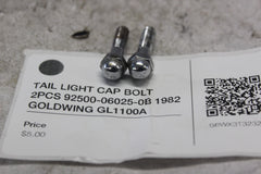 TAIL LIGHT CAP BOLT 2PCS 92500-06025-0B 1982 GOLDWING GL1100A