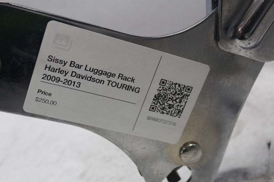 Sissy Bar Luggage Rack Harley Davidson TOURING 2009-2013