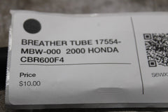 BREATHER TUBE 17554-MBW-000  2000 HONDA CBR600F4