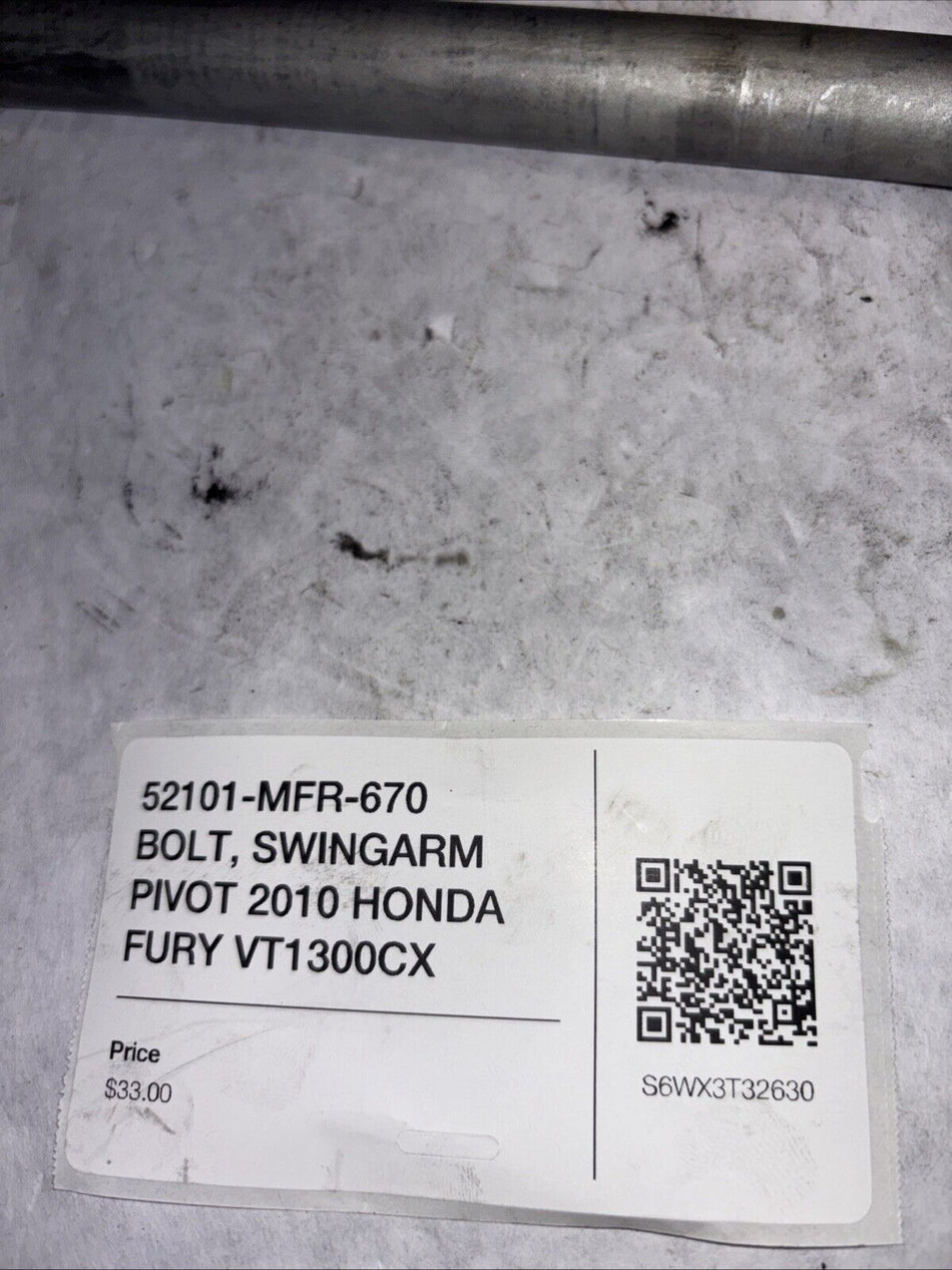 52101-MFR-670 BOLT, SWINGARM PIVOT 2010 HONDA FURY VT1300CX