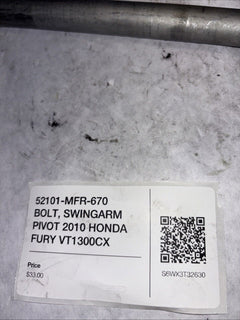 52101-MFR-670 BOLT, SWINGARM PIVOT 2010 HONDA FURY VT1300CX