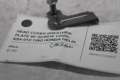 HEAD COVER BREATHER PLATE W/ SCREW 12320-KS4-010 1993 HONDA HELIX CN250