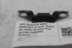 ABS SENSOR WIRE BRACKET & CLIP 70493-08 70494-08 2010 H-D ULTRA CLASSIC FLHTCU