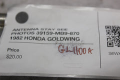 ANTENNA STAY SEE PHOTOS 39159-MB9-870 1982 HONDA GOLDWING GL1100A
