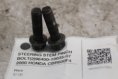 STEERING STEM PINCH BOLT (2) 96400-10035-07  2000 HONDA CBR600F4