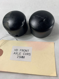 Harley Davidson Domed Axle Covers Flat Black 25mm Touring Models 2008-2020